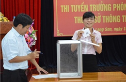 Lạng Sơn tổ chức thi tuyển chức danh cấp trưởng phòng